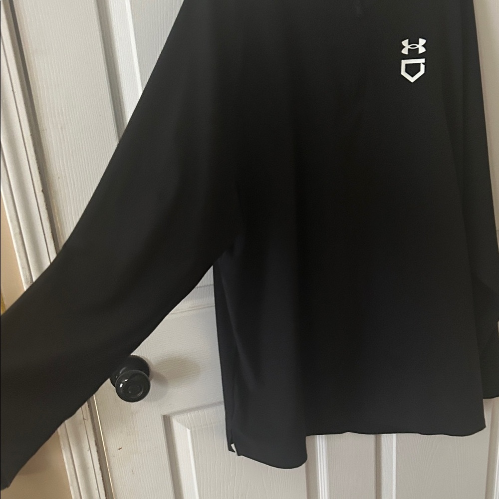 Under Armour Black Baseball Pullover - Picture 4 of 6